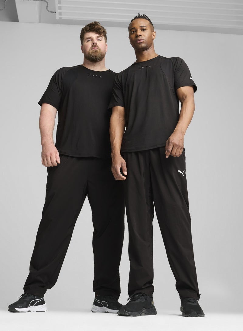 PUMA Woven Mens Black Tapered Pants - Image 1